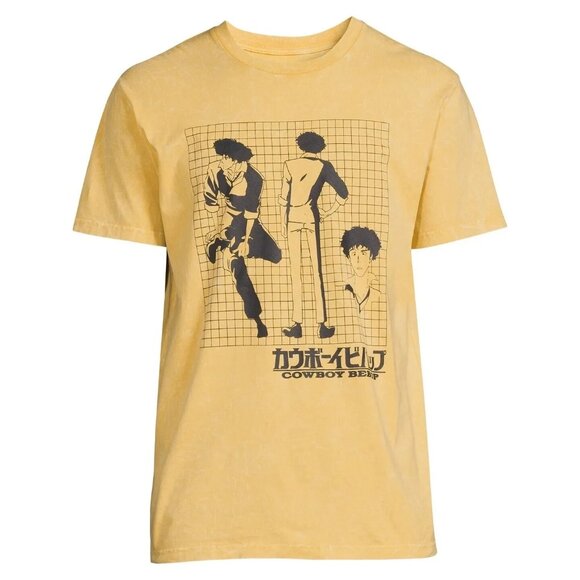 NEW Cowboy Bebop Men’s Mineral Wash T-Shirt Lemon Grass Medium 38/40 - Picture 1 of 8